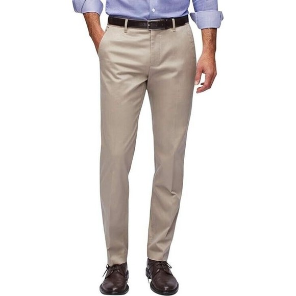 Bonobos Weekday Warrior Stretch Slim Fit Men Wednesday Tan Dress Pants 40 X 32 - Picture 1 of 12